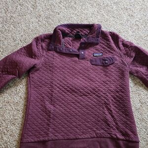 Patagonia Quilted Burgundy Sweatshirt